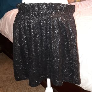 Black sequins skirt size large by Joe Fresh
